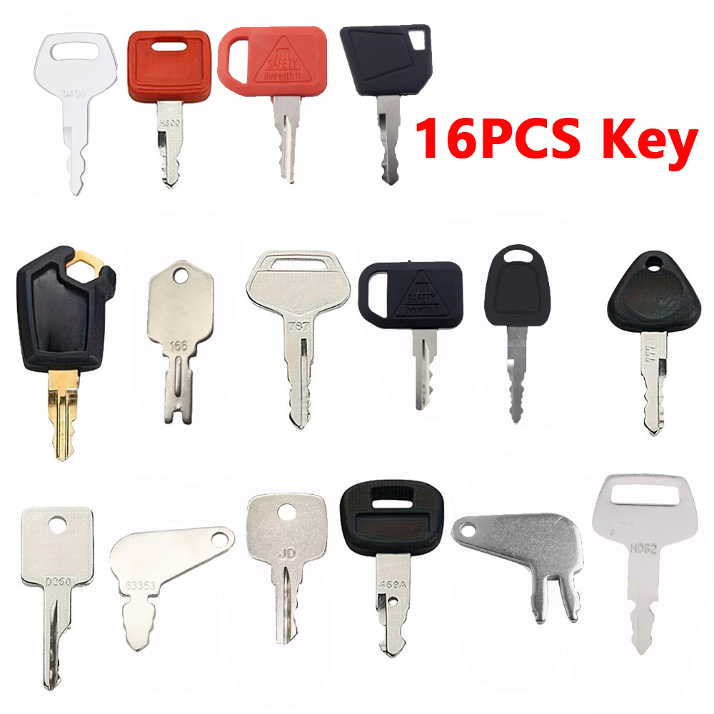 Heavy Equipment Hyundai - 16PCS Heavy Equipment Key Set for