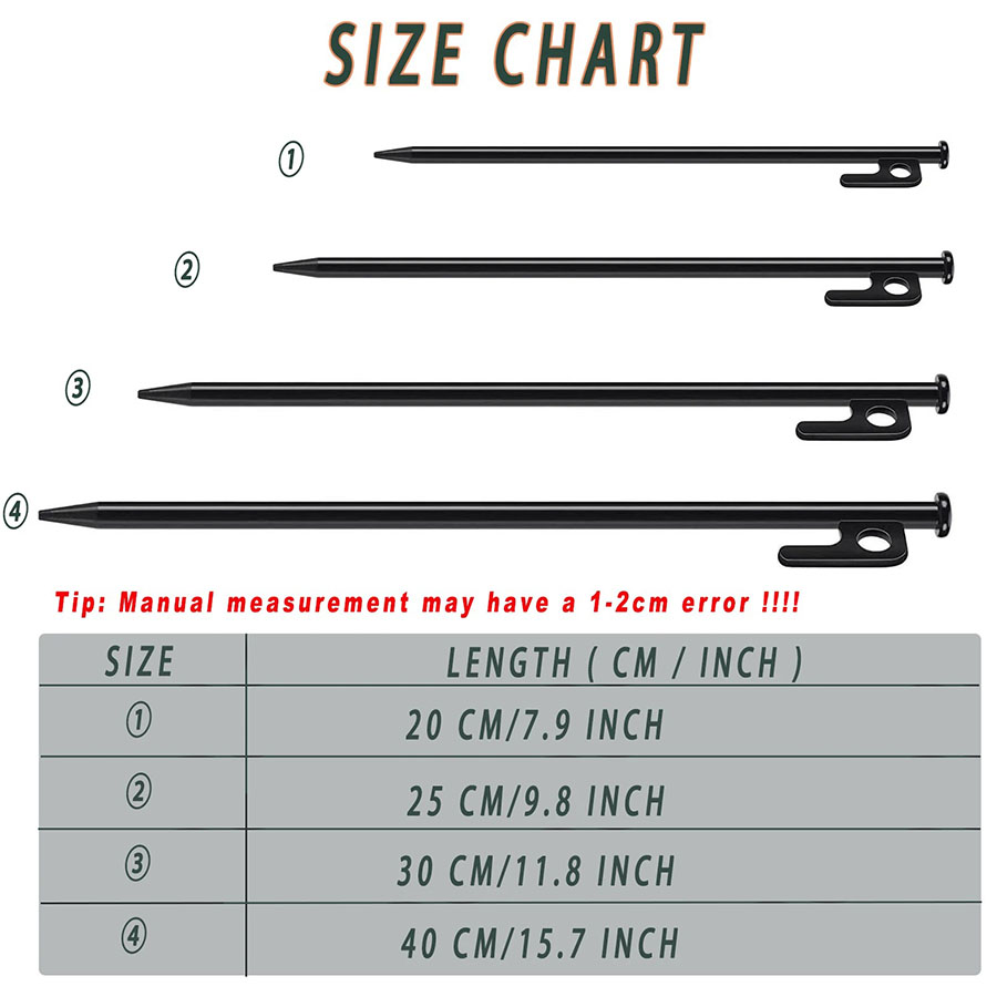 Camping Tent Pegs Ground Nails - Heavy Equipment Manufacturers review and price