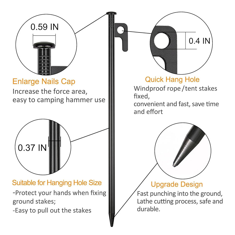 Camping Tent Pegs Ground Nails - Heavy Equipment Manufacturers review and price