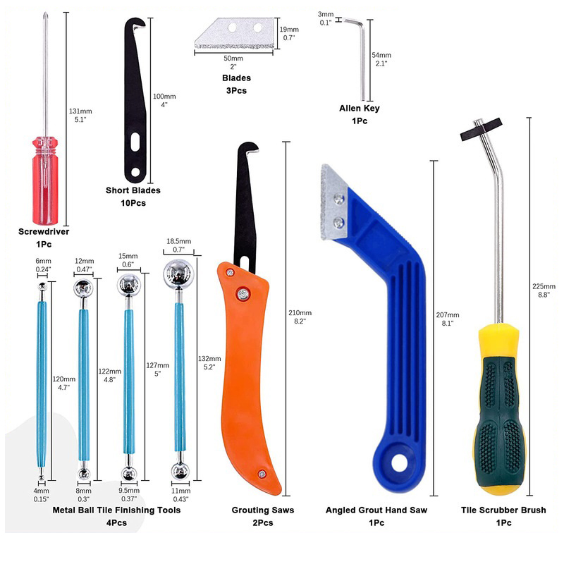 Grout Removal Tools 22 Pcs  Se - Brick Cutting Saw review and price