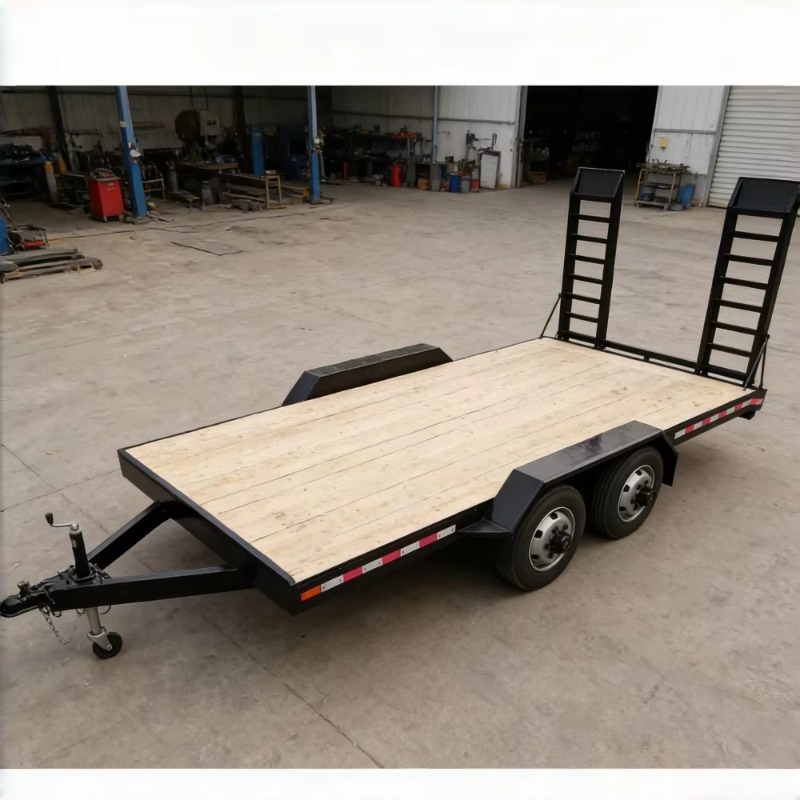 Tandem Axle Wood Deck Equipmen - Heavy Equipment Hauling review and price