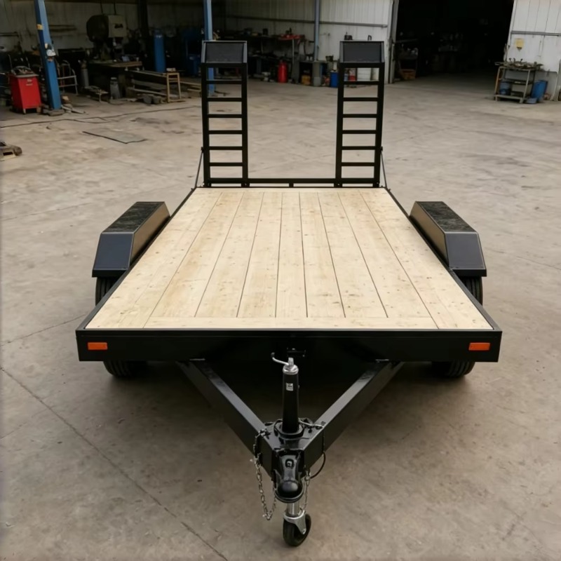 Tandem Axle Wood Deck Equipmen - Heavy Equipment Hauling review and price