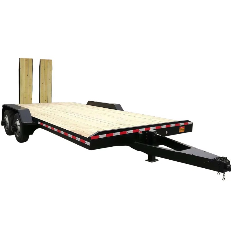 Tandem Axle Wood Deck Equipmen - Heavy Equipment Hauling review and price