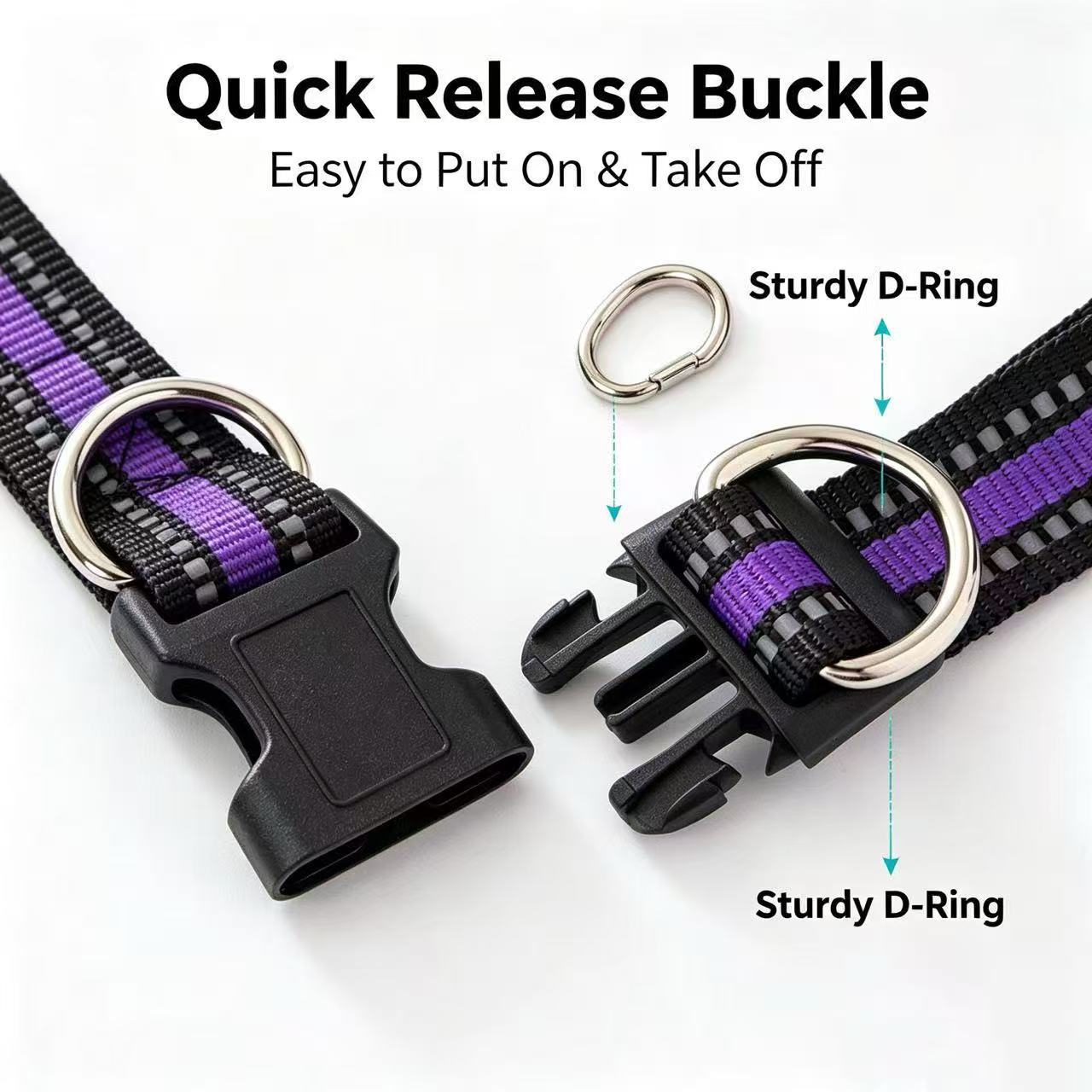 Double D-Ring Reflective Dog C - Heavy Equipment Cat review and price